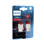 Philips-Ultinon-Pro3000-W21-LED-pirnid-2-tk--punane