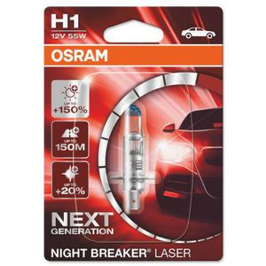 43-1864 | Osram Night Breaker Laser H1-pirn +150% 12 V / 55 W