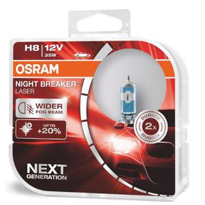 43-1869 | Osram Night Breaker Laser H8-pirnid, 2 tk,  12 V / 35 W