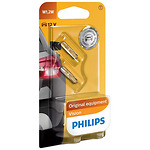43-4010 | Philips klaassokliga pirnid, 2 tk,  12V 1,2W W1,2W (T5)