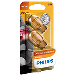 43-4022 | Philips klaassokliga pirnid, 2 tk,  12V 21W WY21W (T20) oranž