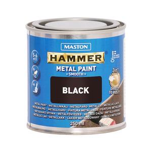 60-00583 | Hammer metallikaitsevärv, sile, must, 250 ml