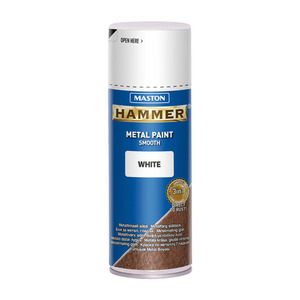 60-00696 | Maston Hammer aerosoolvärv, sile, valge, 400 ml