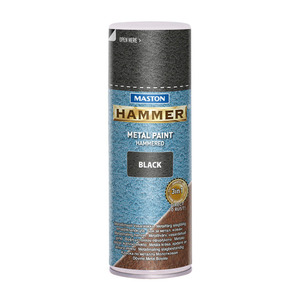 60-00698 | Maston Hammer aerosoolvärv, vasaralakk, must, 400 ml