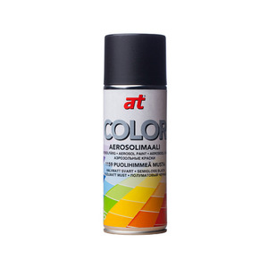 60-03432 | AT-Color aerosoolvärv, poolmatt must, 400 ml