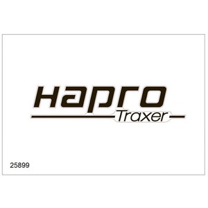 65-25899 | Hapro 25899 Traxer küljekleebis, must (Titanium/Pure White)