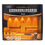 9-osaline-LED-saunavalgustite-komplekt-must-03-W-3000-K-IP44IP20