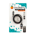 Cloudberry-Micro-USB-kaabel-12-m-must