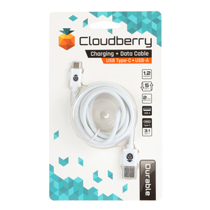 95-01085 | Cloudberry USB Type-C 3.1 kaabel, 1,2 m, valge