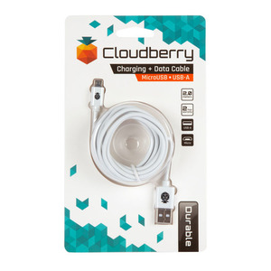 95-01089 | Cloudberry Micro USB-kaabel 2 m, valge