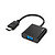 95-02010 | Hama videoadapter HDMI™ isane - VGA/3,5 mm emane Full HD 0,15 m