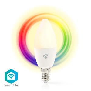 95-02447 | Nedis SmartLife LED-küünallamp E14 RGB 2700—6500K valge Wi-Fi