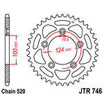 98-19465 | JT tagumine ketiratas Ducati z46 (JTR746.46)