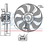 13-1534 | Radiaatori ventilaator VAG 98-  ø290 mm/9 laba