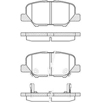 22-0698 | Piduriklotside komplekt Mazda/Mitsubishi/PSA (101,4 x 44,3 mm)