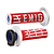 40-14106 | Odi Emig Racing V2 lock-on käepidemed, punane/valge