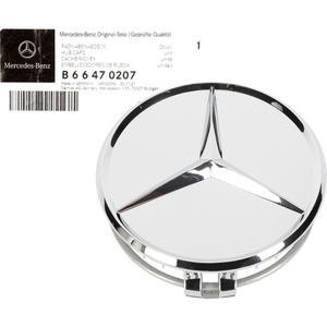 41-2372 | Veljekapsel Mercedes kroom Ø 75 mm originaal