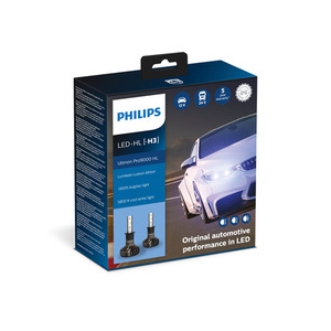 43-0101 | Philips Ultinon Pro9000 HL LED H3 sõidutulepirnid, 2 tk