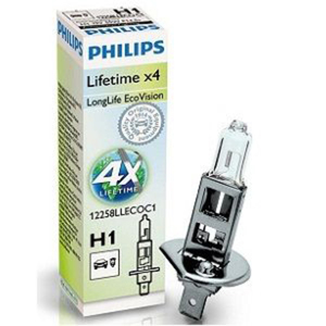 43-1341 | Philips LongLife EcoVision H1-autopirn, 12 V, 55 W