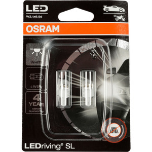 43-3114 | Osram LED-pirnid, 6000 K, 12 V, W5W T10,  2 tk