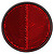 48-1233 | Ümar helkur, punane, ø 70 mm, M5, 2 tk