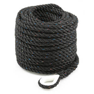 50-00400 | Poly Ropes ankruots, must, 10 mm / 30 m