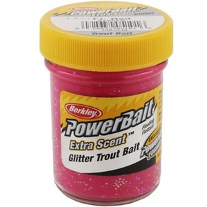 54-3276 | Berkley Power Bait Glitter Trout söödapasta fluorestseeriv punane 50 g