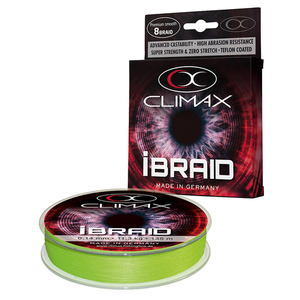 55-10383 | Climax iBraid õngenöör 0,12 mm 9,2 kg 135 m värv chartreuse