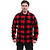 55-18600 | JahtiJakt Lumber fliispluus, punane/must, 3XL