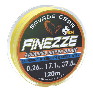 56-7554 | Savage Gear Finezze HD4 õngenöör, kollane, 120 m
