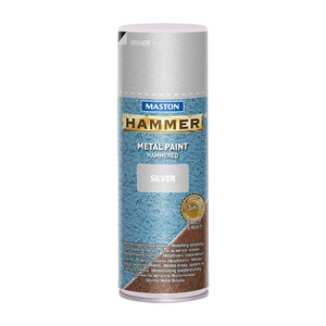 60-00700 | Maston Hammer aerosoolvärv, vasaralakk, hõbe, 400 ml