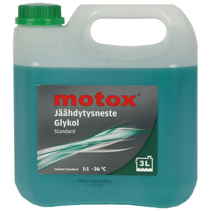 60-0161 | Motox Standard roheline jahutusvedelik, 100%, 3 l