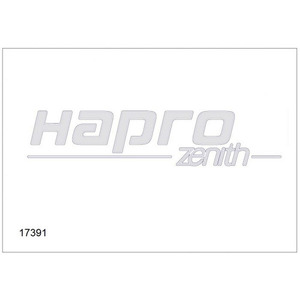 65-17391 | Hapro 17391 Zenith küljekleebis, hõbedane (Brilliant Black)