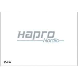 65-30640 | Hapro 30640 Nordic küljekleebis, hõbedane (Brilliant Black)