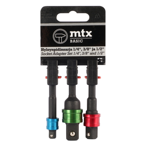 70-02503 | MTX Tools Basic padrunihoidikute komplekt 1/4", 3/8" & 1/2" 70 mm