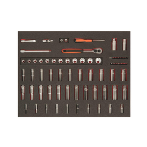 70-03453 | Bahco FF1A54 padrunikomplekt tööriistakärule pikad padrunid 1/4" & 3/8" 75 osa