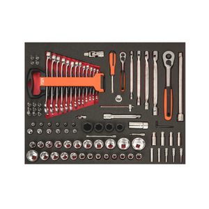70-03461 | Bahco FF1A106 padrunite ja lehtsilmusvõtmete komplekt tööriistakärule 93 osa