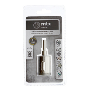 70-04173 | MTX Tools Basic teemantkattega augusaag, 25 mm