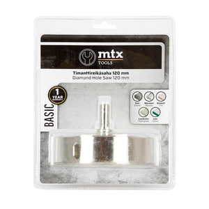 70-04181 | MTX Tools Basic teemantkattega augusaag, 120 mm