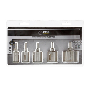 70-04187 | MTX Tools Basic 5-osaline teemantkattega augusaagide komplekt, 20—51 mm