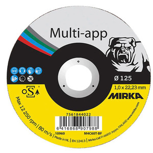 70-08562 | Mirka Multi-app lõikeketas teras/kivi/RT/plaat 1,0 x 125 mm