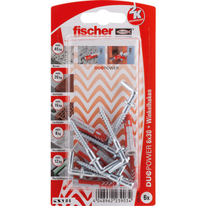 75-00252 | Fischer Duopower universaaltüübel nurkkonksuga 6 x 30 mm 6 tk