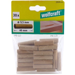 75-00489 | Wolfcraft® soontega tüübel puit 9,5 x 40 mm 30 tk