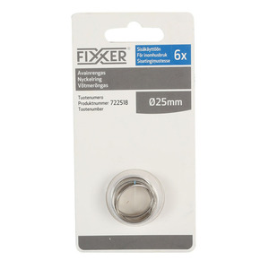75-01282 | Fixxer® võtmerõngas nikeldatud 25 mm 6 tk