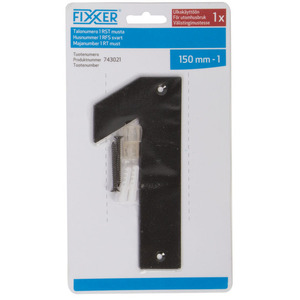 75-01294 | Fixxer® majanumber 1, must, 15 cm