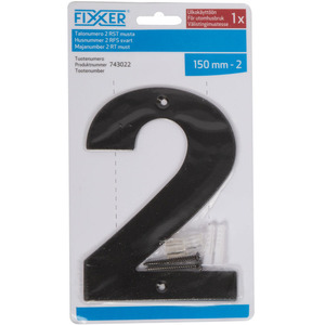 75-01295 | Fixxer® majanumber 2, must, 15 cm