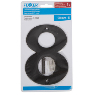 75-01301 | Fixxer® majanumber 8, must, 15 cm