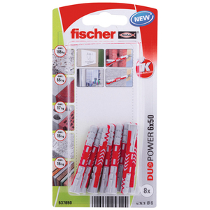 75-01401 | Fischer DuoPower universaaltüübel 6 x 50 mm 8 tk