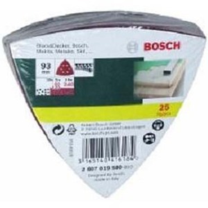 77-3327 | Bosch kolmnurk lihvleht 93 mm K60-K240 25 tk