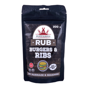 85-02567 | Poppamies Burgers & Ribs RUB maitseainesegu, 200 g